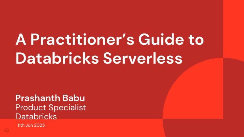 DatabricksServerless从业者指南