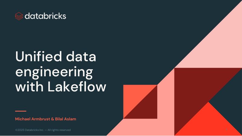 Lakeflow简介Databricks上数据工程的未来