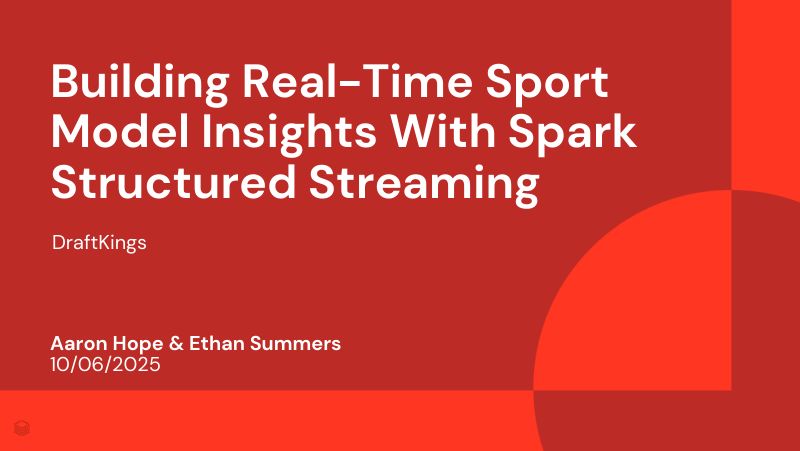 利用SparkStructuredStreaming构建实时运动模型洞察