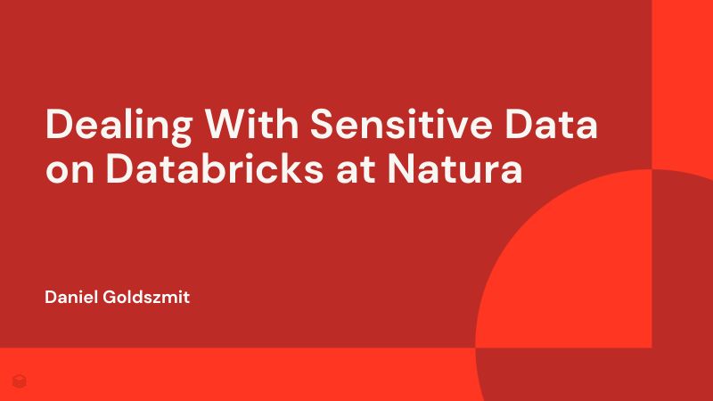 Natura处理Databricks上的敏感数据