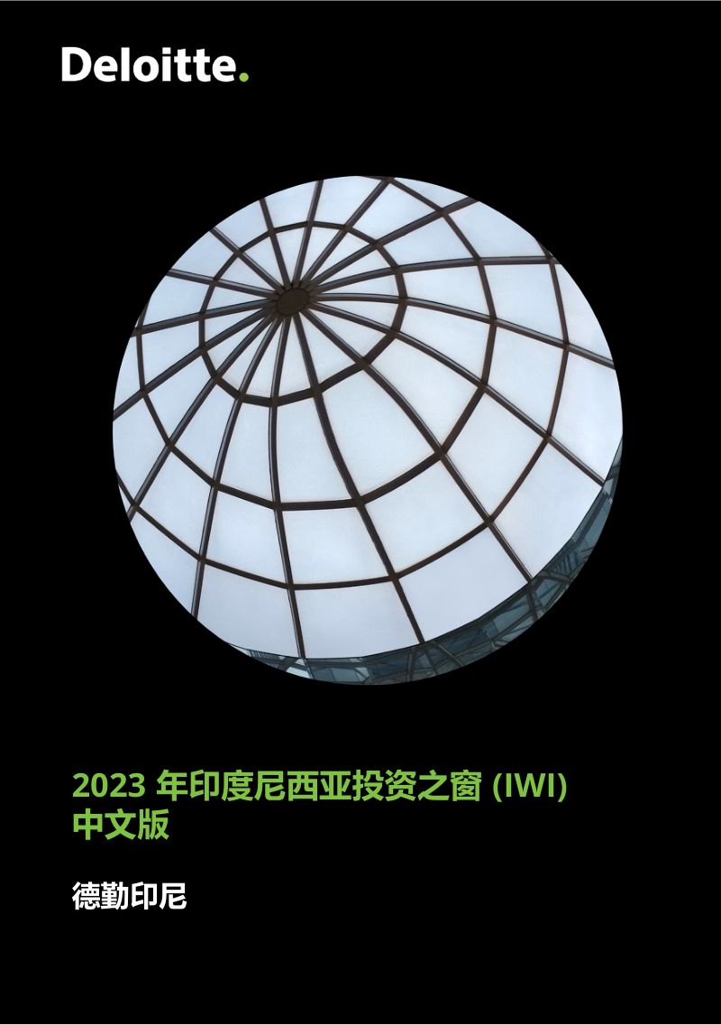 德勤印尼2023年印度尼西亚投资之窗IWI137页