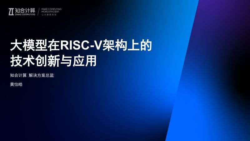 6.大模型在RISC-V架构上的技术创新与应用