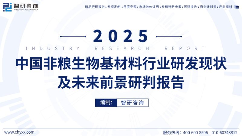 【智研咨询】2025年中国非粮生物基材料行业研发现状及未来前景研判报告