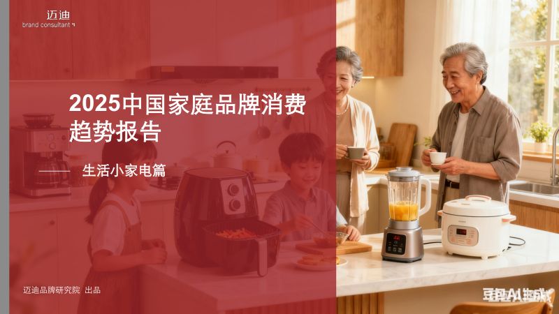 迈迪2025年中国家庭品牌消费趋势报告-生活小家电篇53页