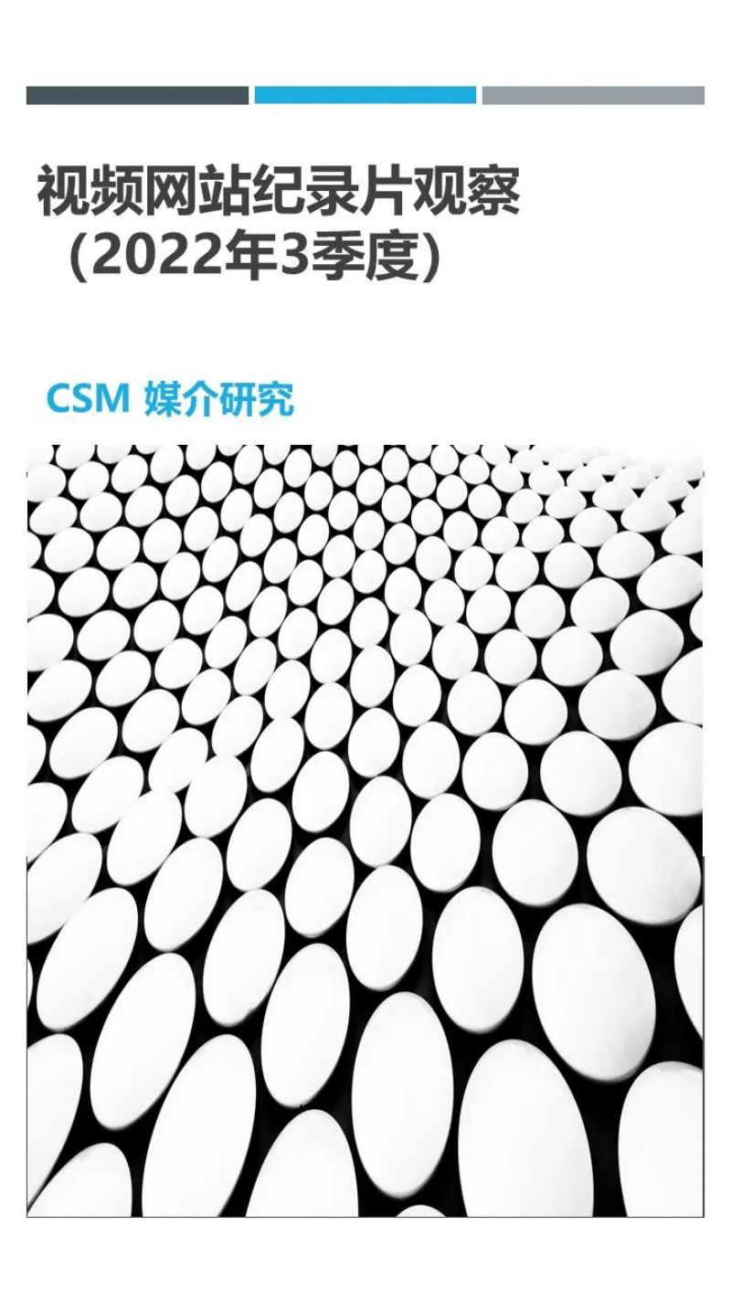 CSM2022年3季度视频网站纪录片观察报告19页