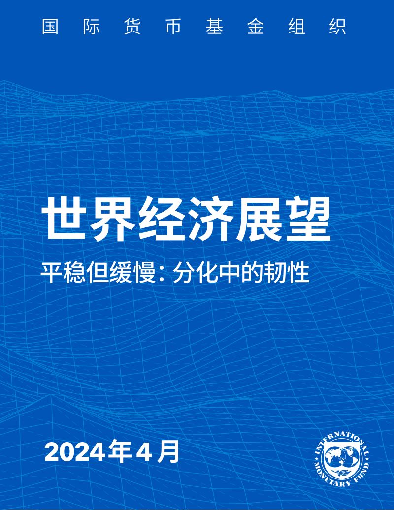 国际货币基金组织2024世界经济展望报告-平稳但缓慢分化中的韧性195页