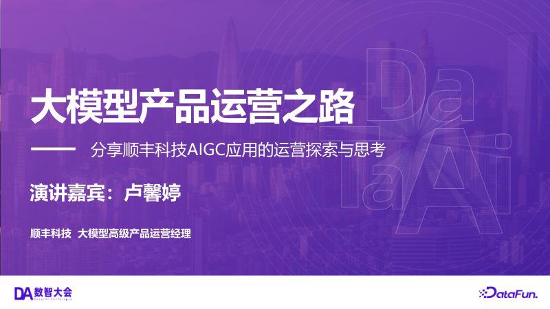 卢馨婷-大模型产品运营之路