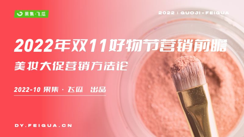 76-【飞瓜数据】2022年双11好物节营销前瞻-美妆大促营销方法论