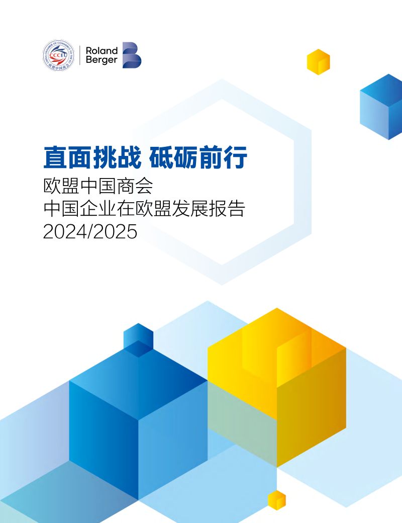 【欧盟中国商会&罗兰贝格】直面挑战 砥砺前行——中国企业在欧盟发展报告（20242025）
