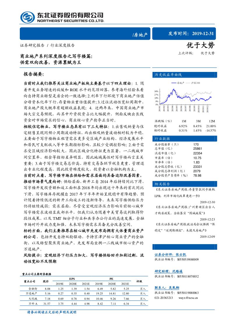 【东北证券】2024房地产行业商业地产系列深度报告之写字楼篇