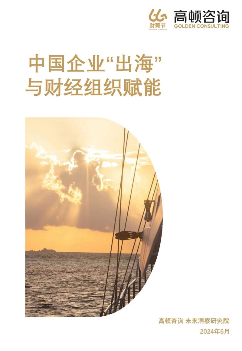 【高顿咨询】2024中国企业“出海”与财经组织赋能白皮书