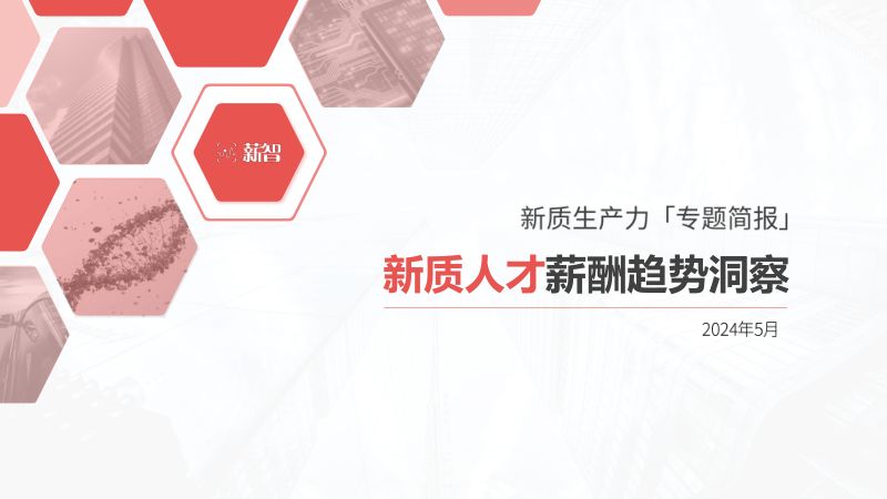 【薪智】2024新质人才薪酬趋势洞察报告