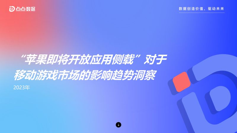 18-【点点数据】2023年“苹果即将开放应用侧载”对于移动游戏市场的影响趋势洞察