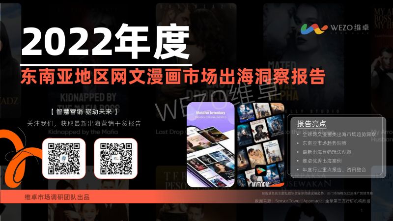 【维卓】2022东南亚网文漫画市场出海洞察报告