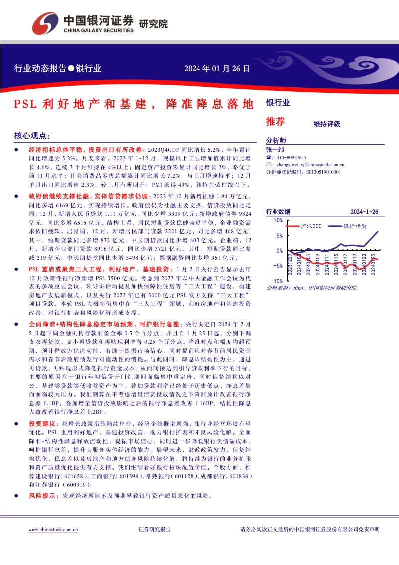 45-【中国银河】银行业:PSL利好地产和基建,降准降息落地