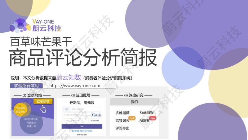 【蔚云科技】551-百草味芒果干商品评论分析简报