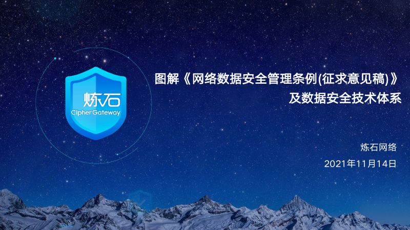 78-【炼石网络】网络安全行业:图解《网络数据安全管理条例(征求意见稿)》 及数据安全技术体系