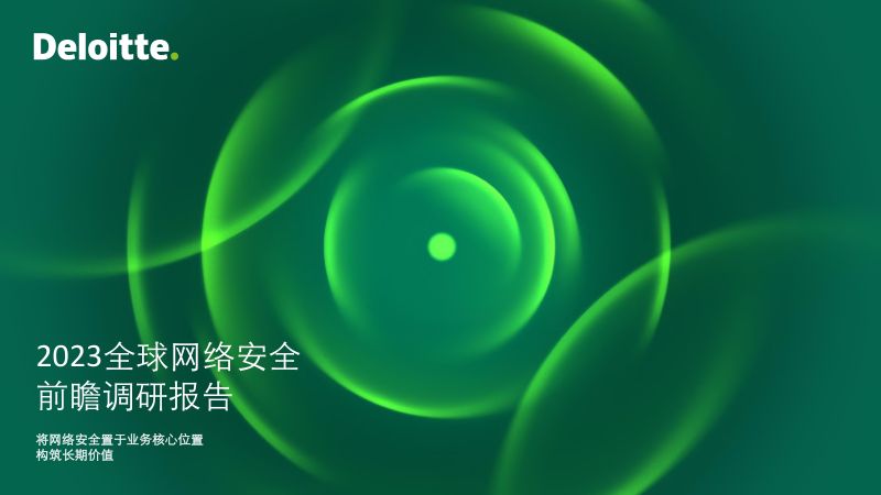 31-【德勤】2023全球网络安全前瞻调研报告