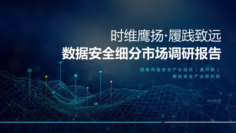 21-【未知机构】数据安全细分市场调研报告