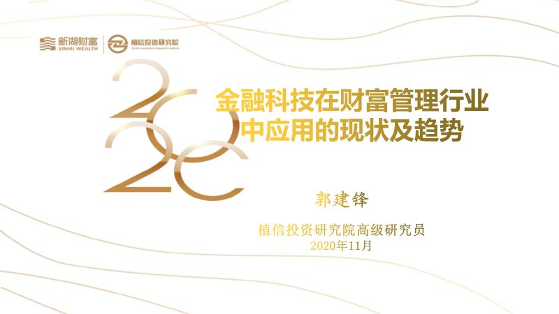 新湖财富&植信投资研究院:金融科技在财富管理行业中应用的现状及趋势(45页)