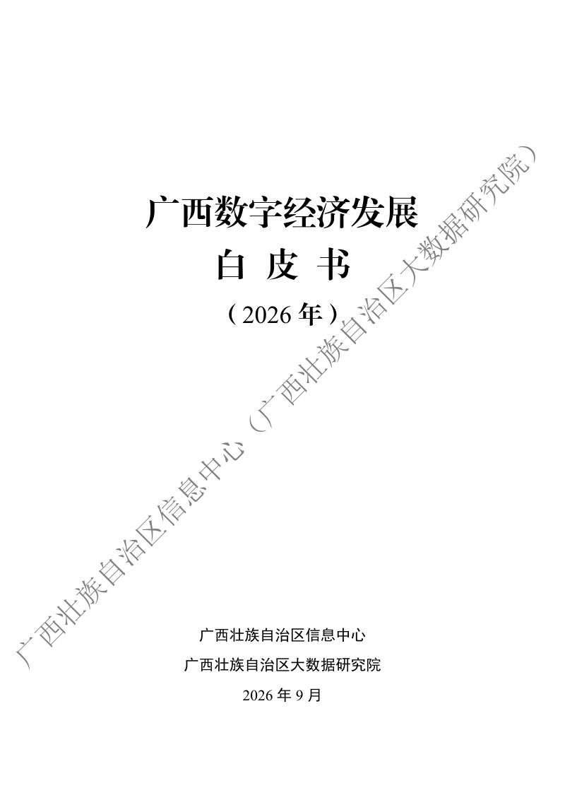 广西壮族自治区信息中心:广西数字经济发展白皮书(2026年)