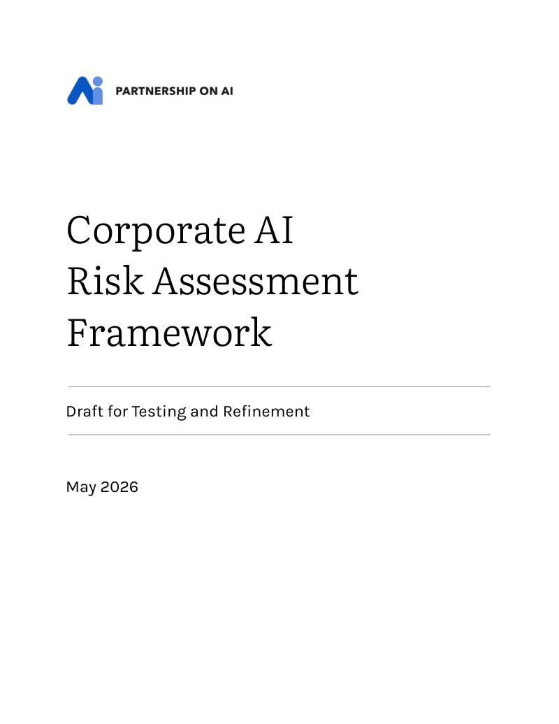 人工智能伙伴关系（PAI）：2026企业 AI 风险评估框架（草案）（英文版）