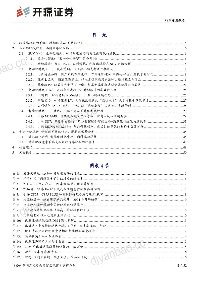 乘用车行业深度报告:爆款车系列(二)爆款车的打法浅析-250221(52页) 第2页