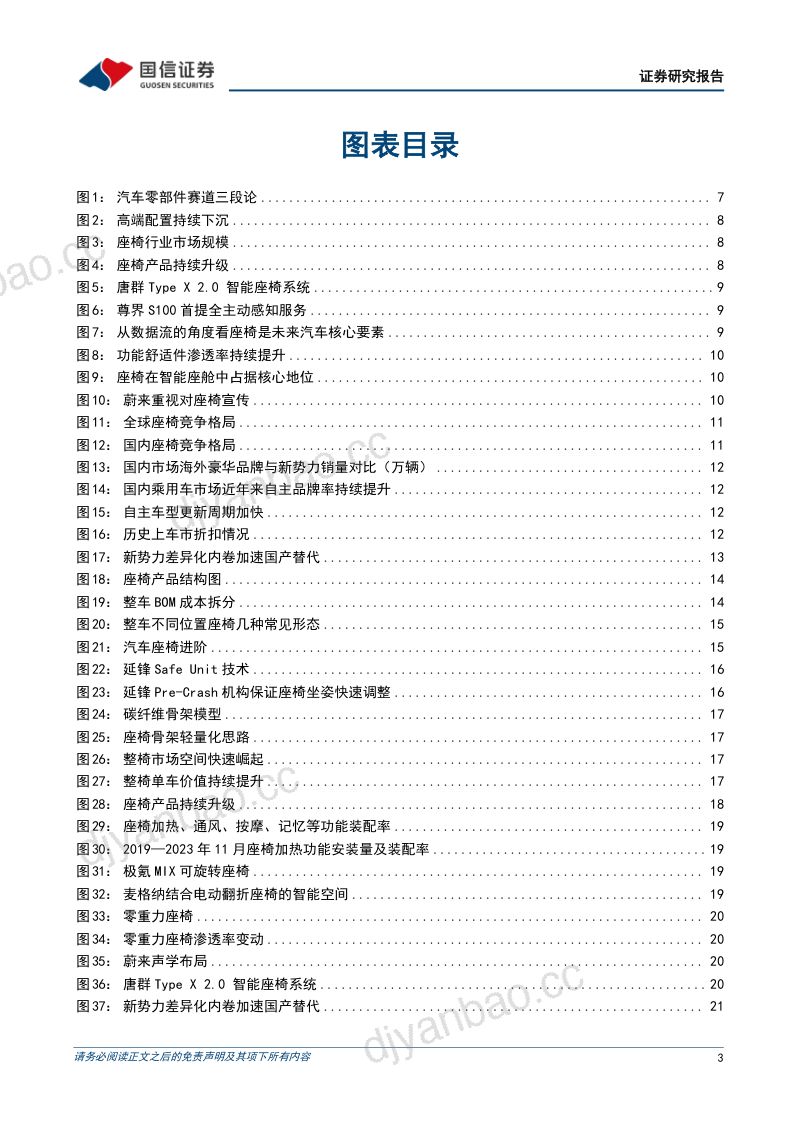 乘用车座椅行业专题:打造多样交互场景受益于产品升级和进口替代的优质赛道-250223(62页) 第3页
