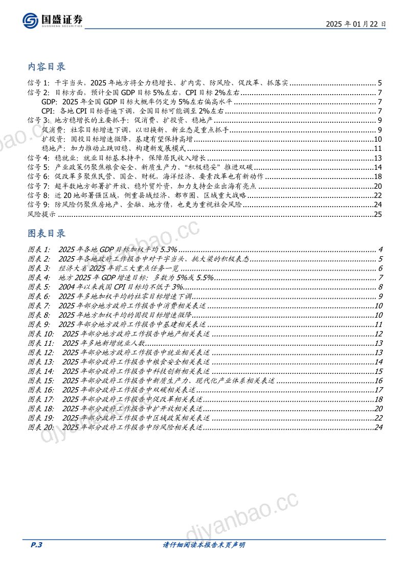 宏观专题:2025年地方两会9大信号(附20张详表)-250122(26页) 第3页