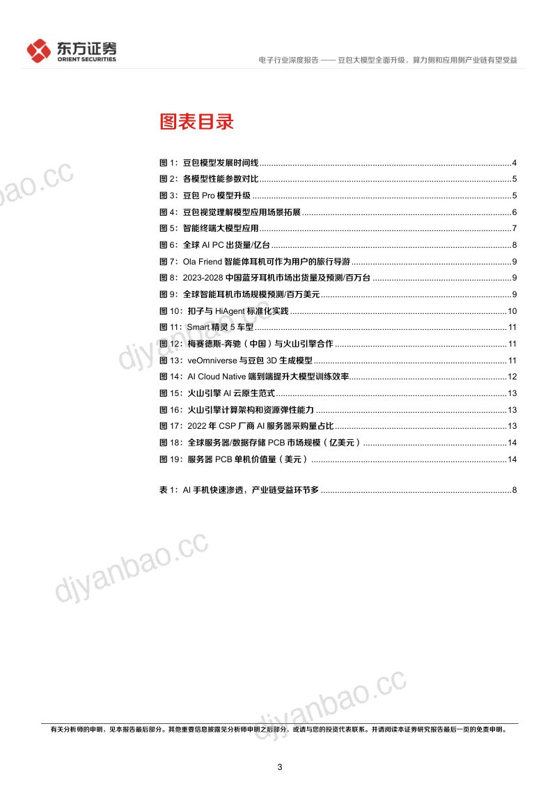 电子行业深度报告：豆包大模型全面升级算力侧和应用侧产业链有望受益-250106（17页） 第3页