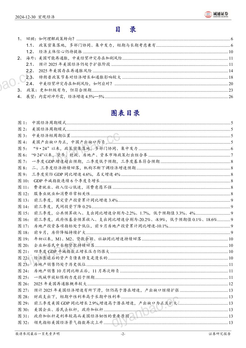 2025年宏观经济展望:积极有为乘风破浪-241230(33页) 第2页