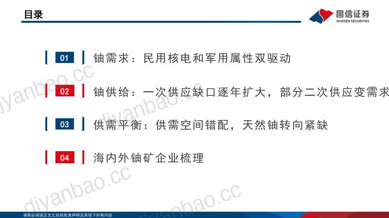 天然铀行业专题：沉寂已久的能源金属周期来临-241219（47页） 第3页