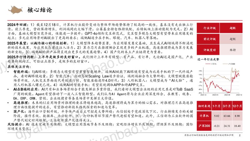 2025年计算机行业年度策略:从Infra到AgentAI创新的无尽前沿-241218(45页) 第2页