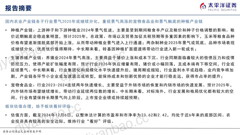 农业年度策略报告:把握子行业景气轮动优选产业强者-241215(29页) 第2页
