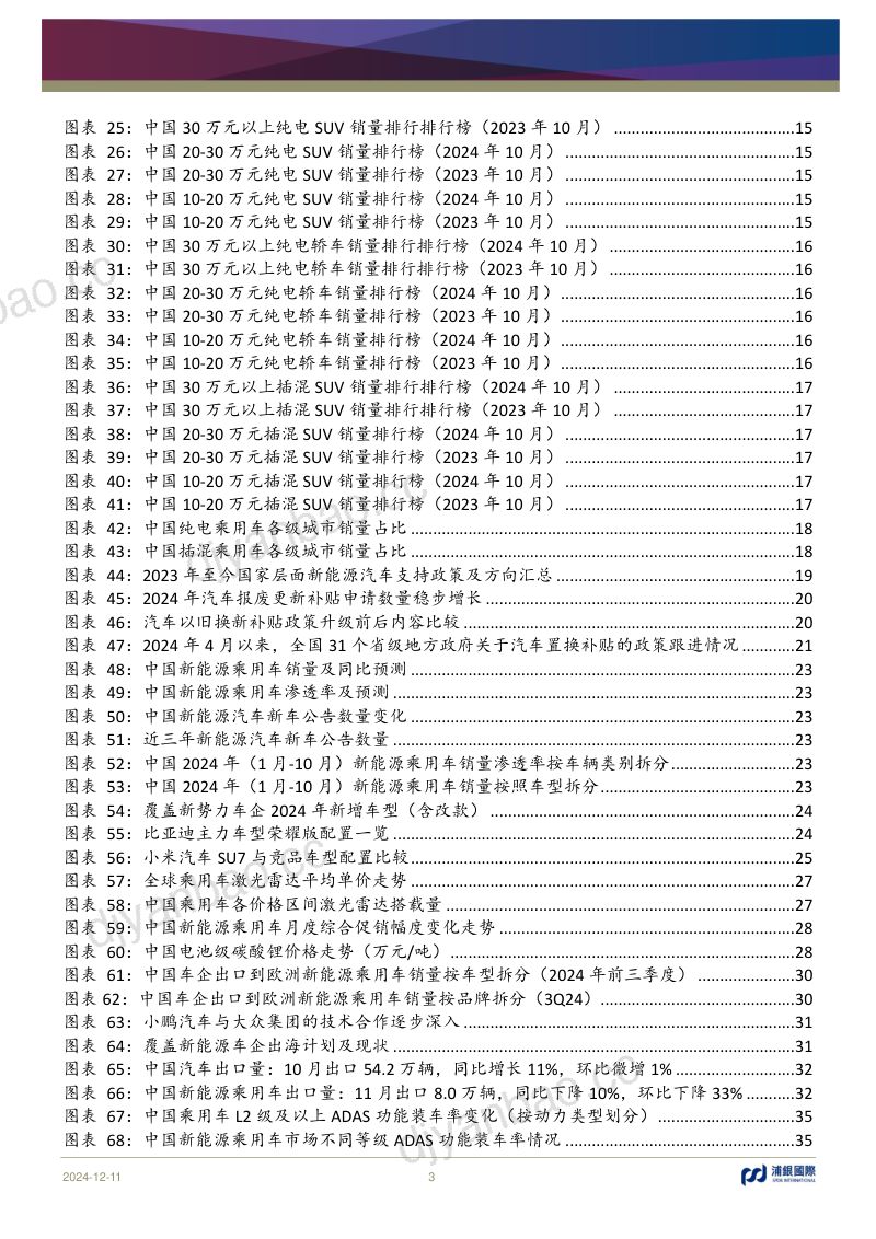 新能源汽车行业2025年展望:绿能浪潮、出海领航、智驾未来-241211(53页) 第3页