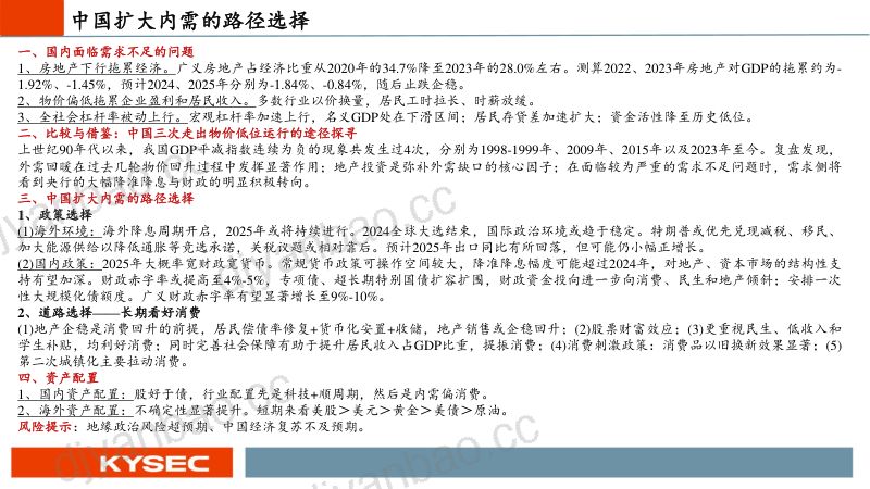 2025年宏观展望:中国扩大内需的路径选择-241205(44页) 第2页