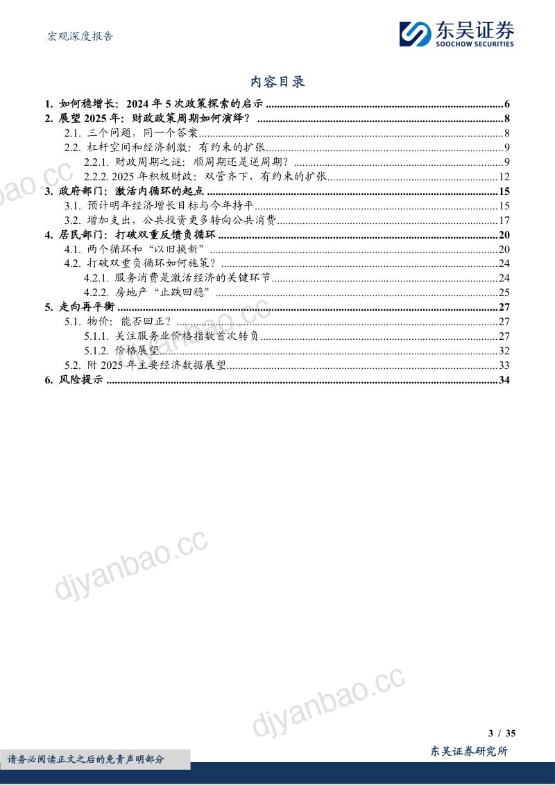 2025年度展望(三):国内经济:杠杆空间和经济刺激:有约束的扩张-241126(35页) 第3页