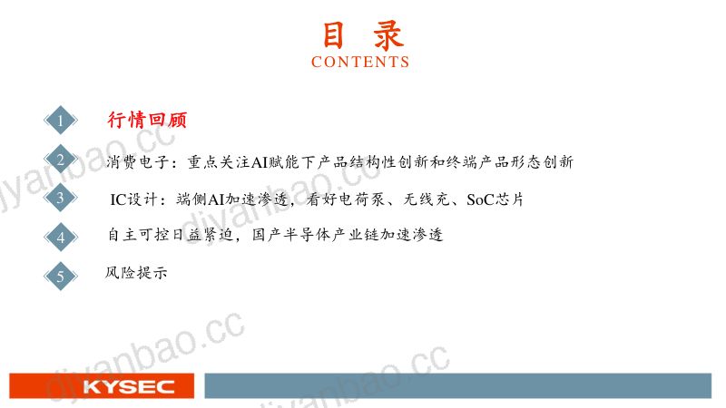 电子行业2025年度投资策略：电子行业周期持续复苏关注自主可控、AI两大投资主线-241113（61页） 第3页