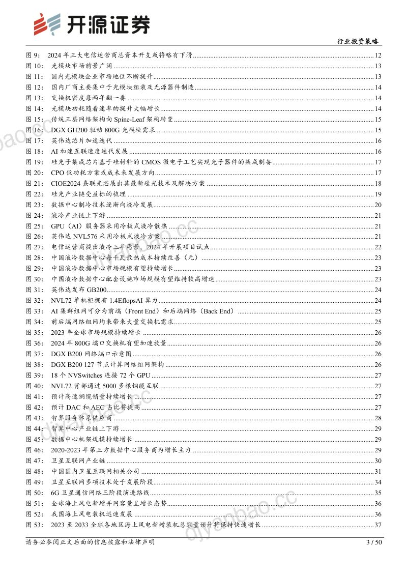通信行业投资策略:以AI为主攻聚焦三大赛道-241111(50页) 第3页