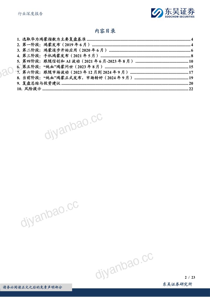 计算机行业深度报告:数往知来鸿蒙板块深度复盘报告-241112(23页) 第2页