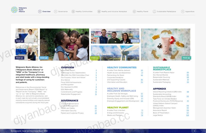沃博联(WALGREENS BOOTS ALLIANCE)2023年环境、社会和治理(ESG)报告(英文版)(129页) 第2页