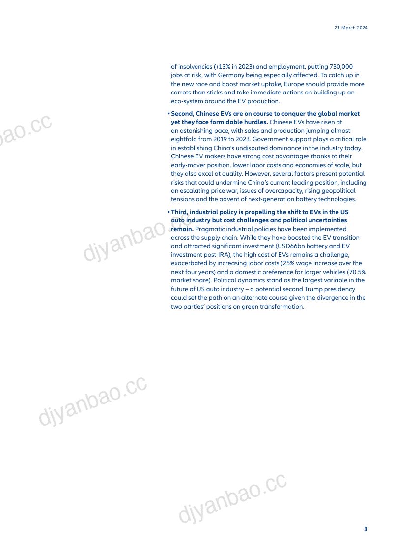 安联贸易:2024年全球汽车行业展望报告:在动荡中前行(英文版)(30页) 第3页