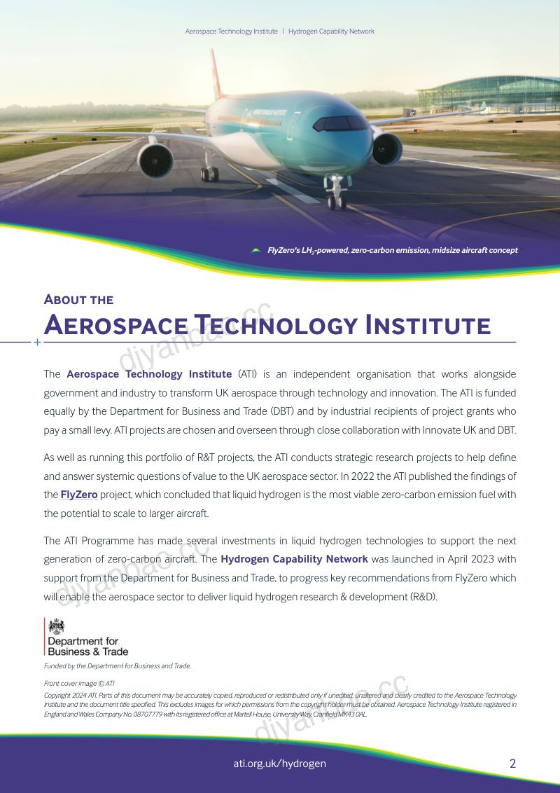 航空航天技术研究所(ATI):2024英国液氢研究能力战略报告(英文版)(14页) 第2页