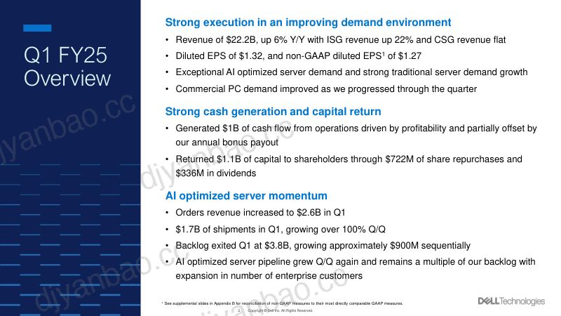 戴尔科技公司(DELL TECHNOLOGIES)2025财年第一季度财报(英文版)(48页) 第3页