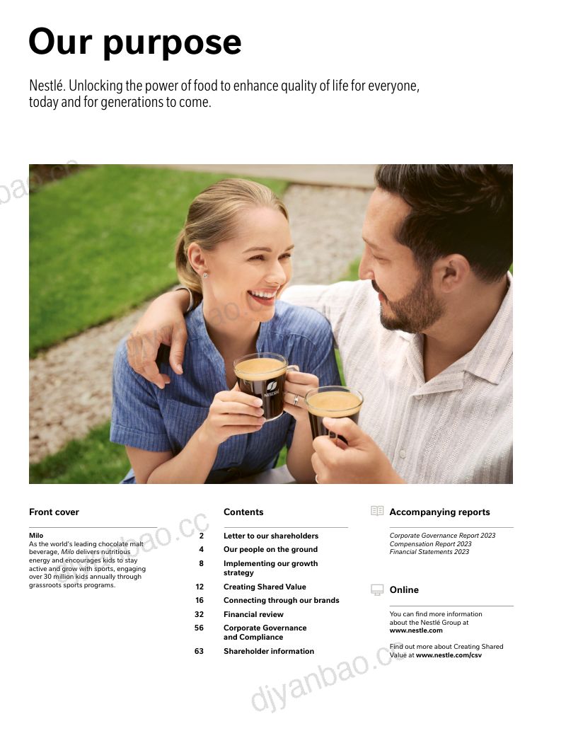 雀巢公司（Nestle）2023年年度报告（英文版）（67页） 第2页