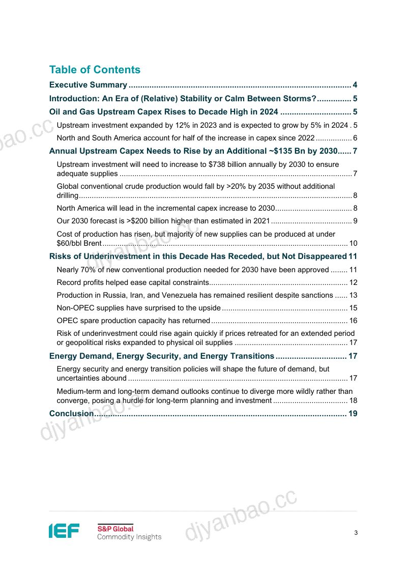 国际能源论坛（IEF）：2024年全球上游石油和天然气领域投资展望报告（英文版）（20页） 第3页