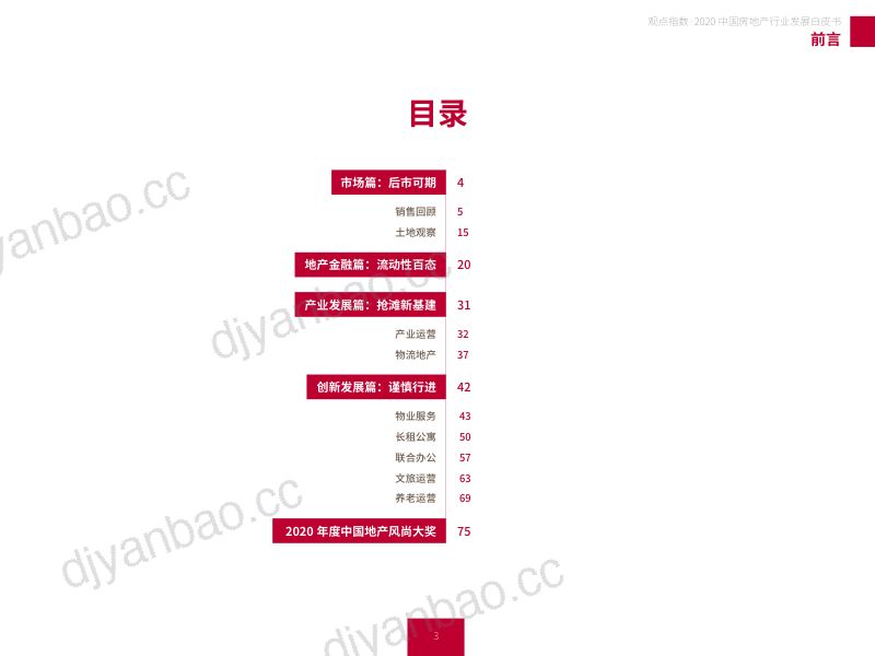 观点:2020中国房地产行业发展白皮书(79页) 第3页