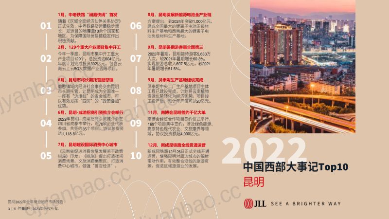 仲量联行:2022年全年昆明商业地产市场报告(104页) 第3页