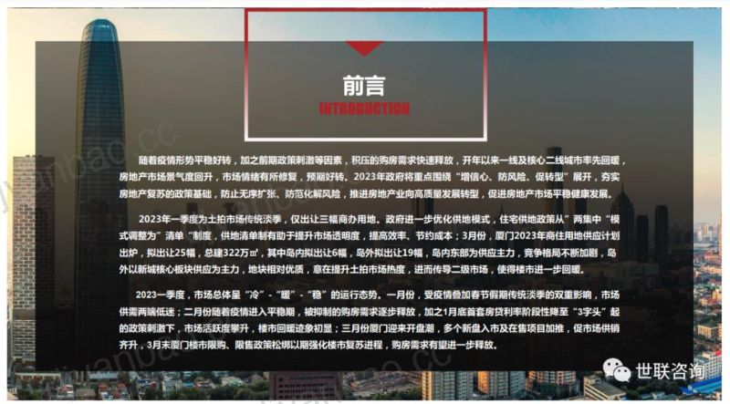 立丹行:2023年第一季度厦门市房地产市场报告(55页) 第2页