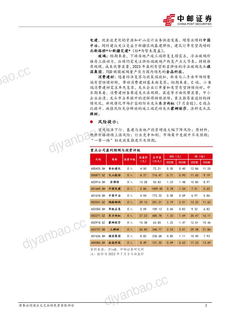 建筑建材行业报告:促进家居消费政策落地消费建材需求有望获提振-230704(25页) 第2页